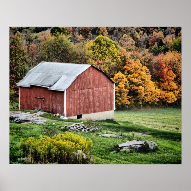 Barn på hösten - PA Poster (Framsidan)
