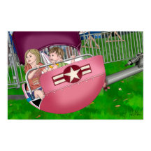 Barn på karnival Whimsical Art