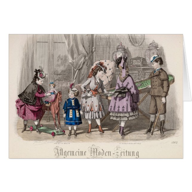 Barn på lek hälsningskort (Framsidan Horizontal)