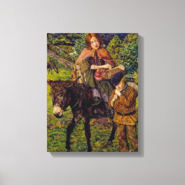 Barn på marknaden (av John Lee) Canvastryck (Framsida)