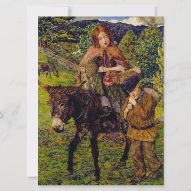 Barn på marknaden kort (Framsida)