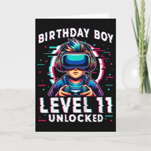 Barn på nivå 11 olåst 11 år gammal födelsedagsspel kort
