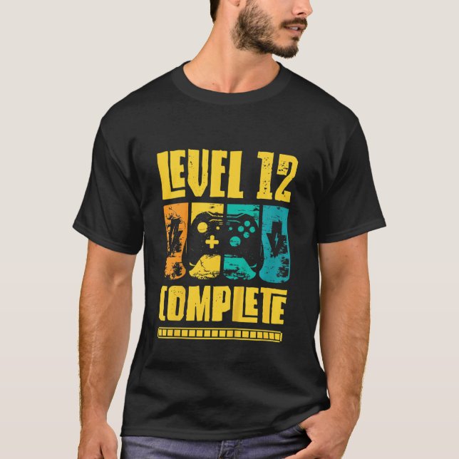 Barn på nivå 12 Fullständig födelsedagstjocklek Bi T Shirt (Framsida)