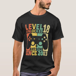 Barn på nivå 18 Olåsta pojkar 18:e födelsedagen 18 T Shirt
