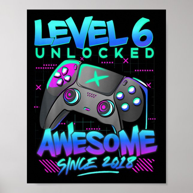 Barn på nivå 6 olåsta 6 år Gif Poster (Framsidan)