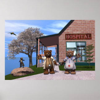 Barn på sjukhus poster
