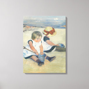 Barn på stranden 1884 canvastryck