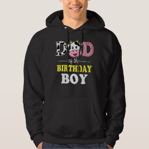Barn Pappa om födelsedagen för pojkkogård 1:a föde Hoodie