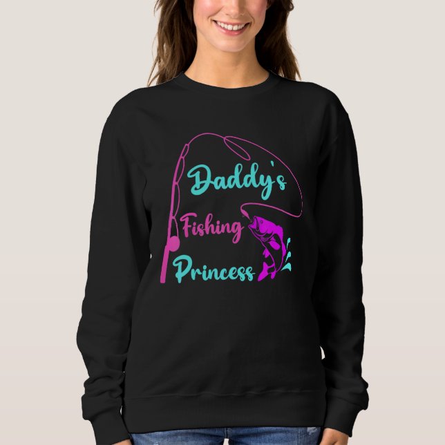 Barn Pappas Fiske Prinsessa T Shirt (Framsida)