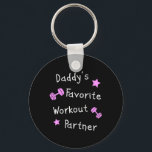 Barn Pappor Favorite Workout Partner - Barncute Nyckelring<br><div class="desc">Kids Pappor Favorite Workout Partner - Kids Cute Fitness (flickor)</div>