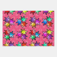 Barn pappra av löv med hjärtpropp 