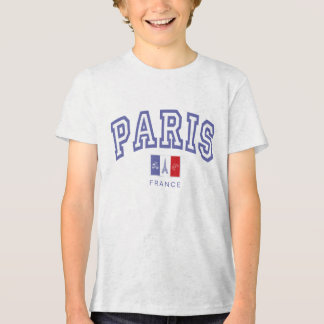 Barn Paris Frankrike Vintage universitets- T Shirt
