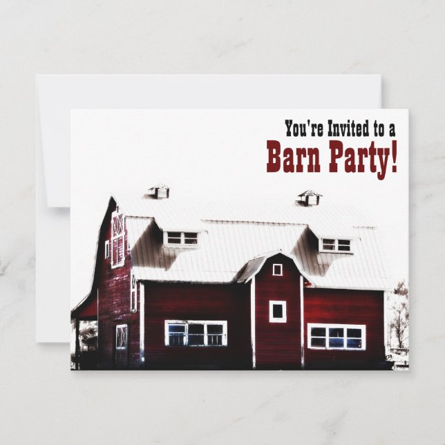 Barn Party - Land Stil samlas Inbjudningar (Framsida)