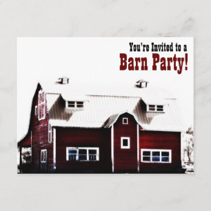 Barn Party - Land Stil samlas Inbjudningar