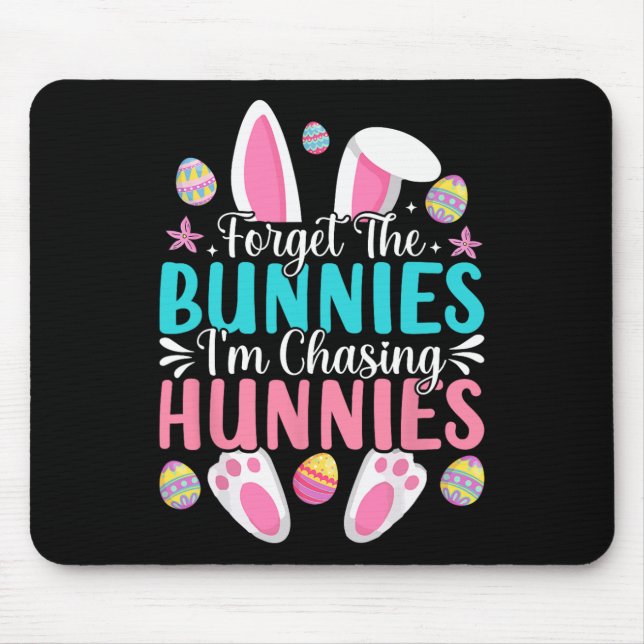 Barn Påsk Dag Bunny Glöm Bunnies jag är Chasi Musmatta (Framsidan)