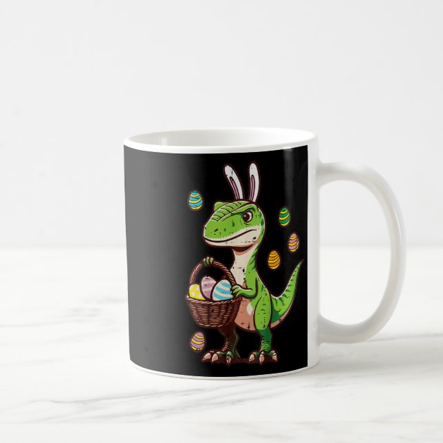 Barn Påsk Dinosaurie Trex Ägg Jakt Pojkar Barn Til Kaffemugg (Höger)