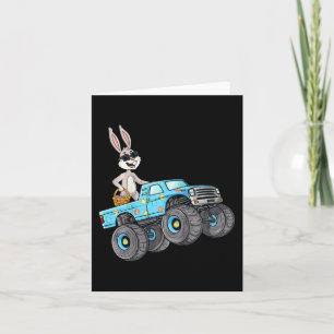 Barn Påskkanin Ridande Monstertruck Kul Pojkar G Kort