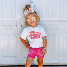 Barn Peace Out Kindergarten T-shirt i Rosa