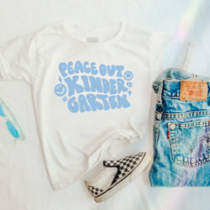 Barn Peace Out Kindergarten T-shirt in Blue