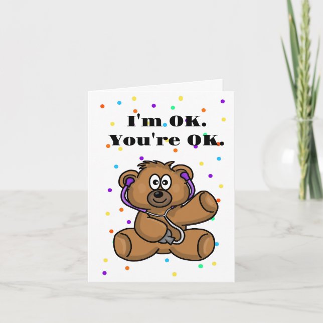 Barn Pediatriska Tack Greeting Card Kort (Framsida)