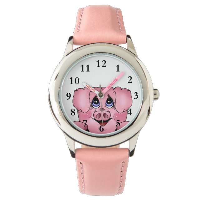 Barn Peekaboo Piggy Watch Armbandsur (Framsida)