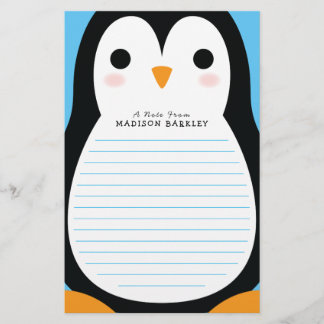 Barn Penguin Cute Brevpapper