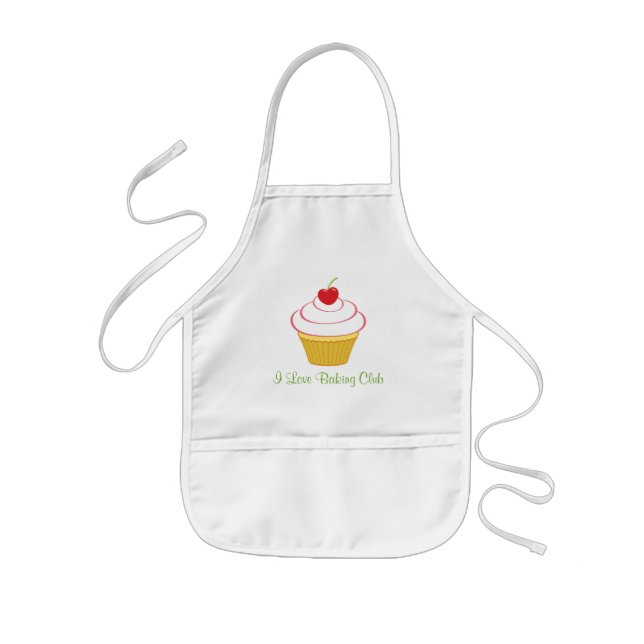 Barn Personlig Chef Apron med Cherry Cupaka Barnförkläde (Framsidan)
