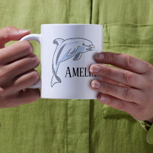 Barn Personlig DOLPHIN Kaffemugg