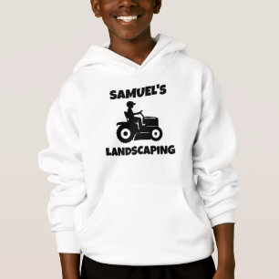 Barn Personlig Gräsklippare Hoodie T Shirt