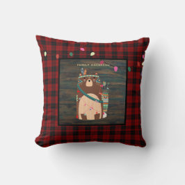 Barn Personlig Julafton Tribal Bear Buffalo Play Kudde