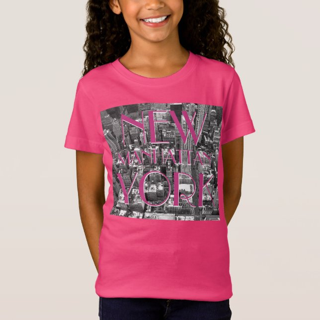 Barn Personlig New York T-shirts NYC Souvenir (Framsida)