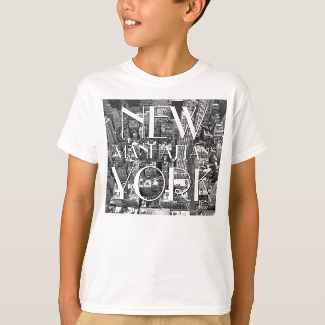 Barn Personlig New York T-shirts NYC Souvenir (Framsida)