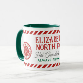 Barn Personlig North Pole Hett Chocolate Mugg
