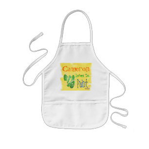 Barn Personlig Painting Apron Barnförkläde