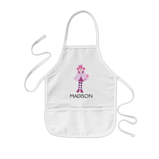 Barn Personlig Princess Apron Barnförkläde (Framsidan)