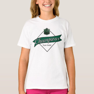 Barn Personliga Mästare Diamant Grafisk Sportkläde T Shirt