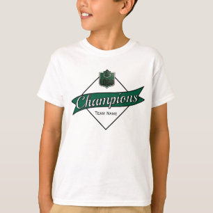 Barn Personliga Mästare Diamant Grafisk Sportkläde T Shirt
