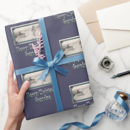 Barn Photo God jul Grandpa Lila Presentpapper