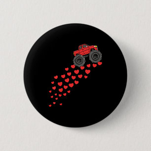 Barn Pojkar Alla hjärtans dag Monster Truck Hjärta Knapp