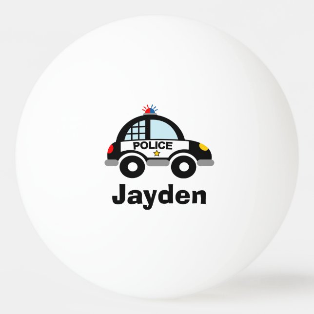 Barn polisbil bord tennis ping pong boll (Framsidan)