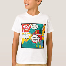 Barn Pop Art Sommarläger T Shirt