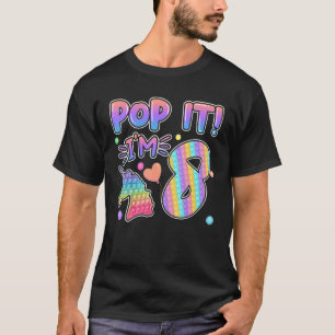 Barn pop det födelsedag 8 år gamla flickor Unic T Shirt