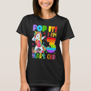 Barn poppar det 3:e födelsedagstidningen Flickor B T Shirt