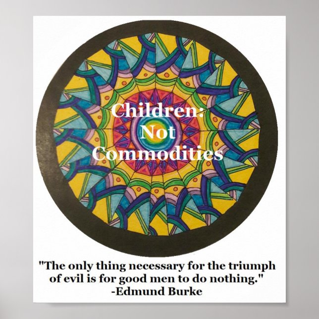 Barn:Poster inte människohandel Poster (Framsidan)
