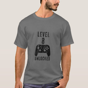 Barn - praktisk födelsedagsspelsdesign - nivå 8 ol t shirt