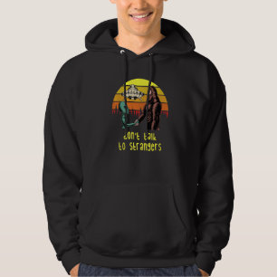 Barn pratar inte med rymden Alien Strangers Funny Hoodie