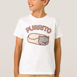 Barn PURRITO Cat Burrito T-SHIRT