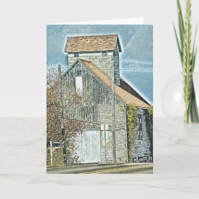 Barn Quilt på sidan Kort (Framsida)