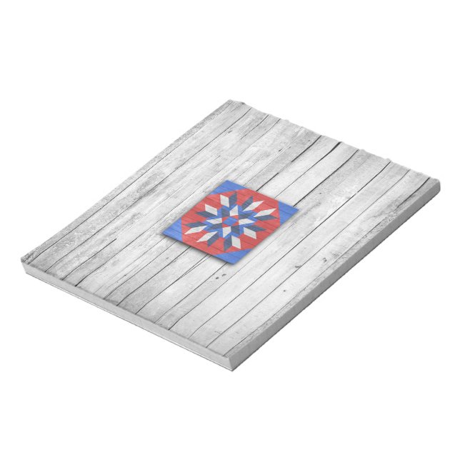 Barn Quilt Star 2 Anteckningsblock (Roterad)
