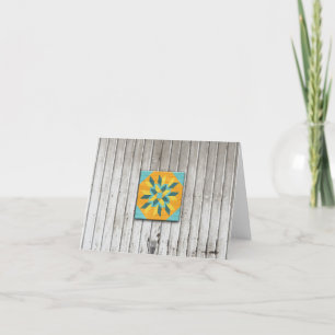 Barn Quilt Star 3 Tack Kort